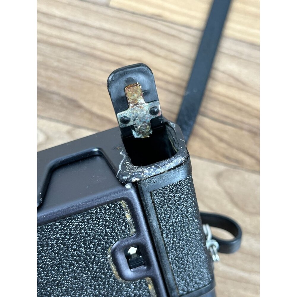 Konica C35 EF Film Camera w/HEXANON 38mm F2.8 Lens Cap & Case PARTS/REPAIR - Picture 8 of 16